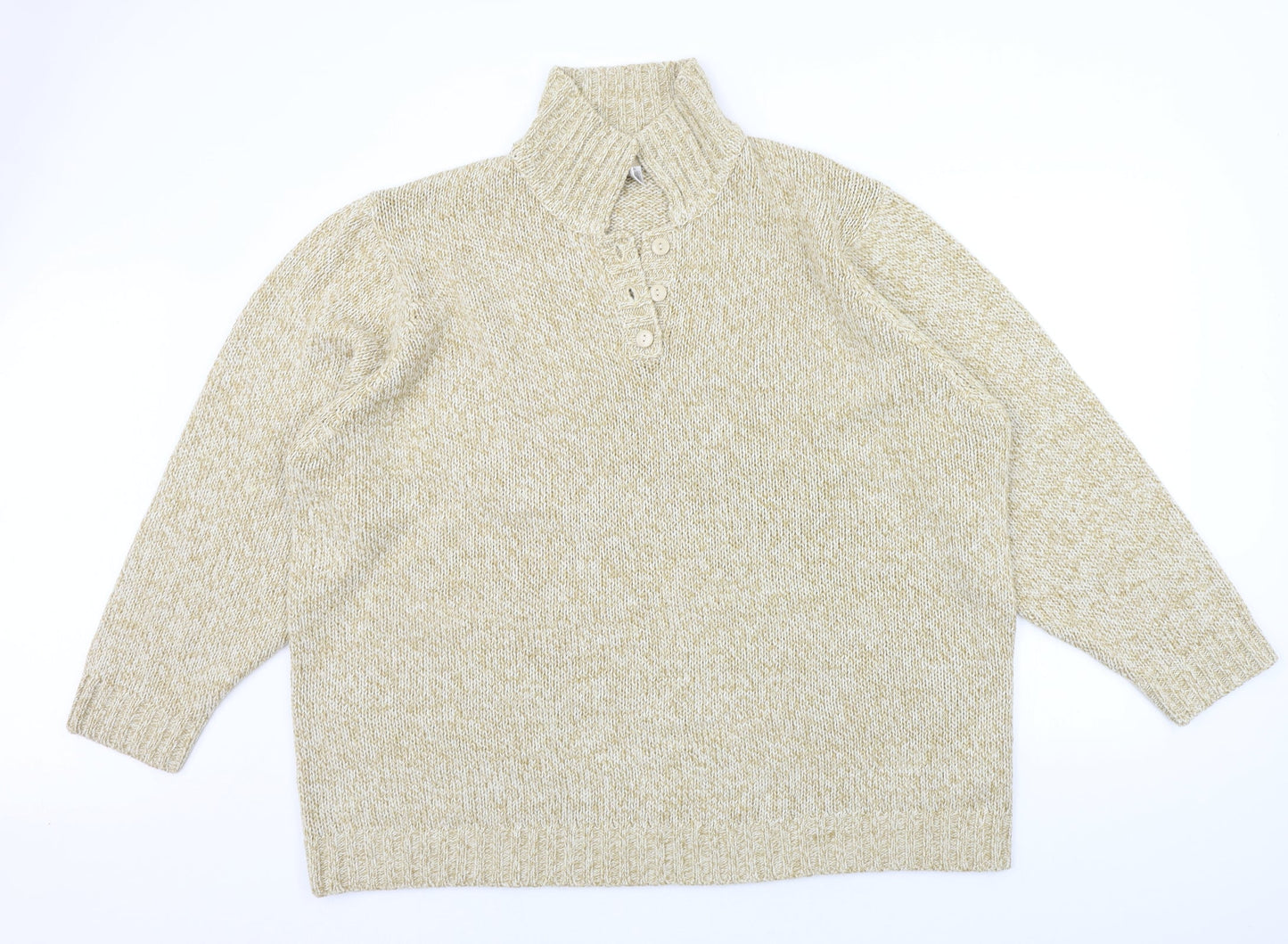 Womens UK Size 34 Daxon Beige Pullover Jumper