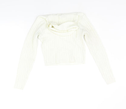 I SAW IT FIRST Womens Silver   Pullover Jumper Size 6