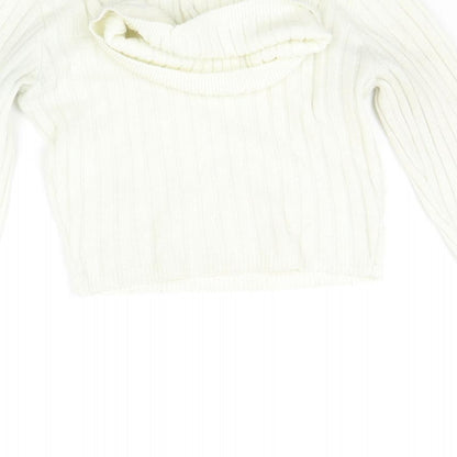 I SAW IT FIRST Womens Silver   Pullover Jumper Size 6