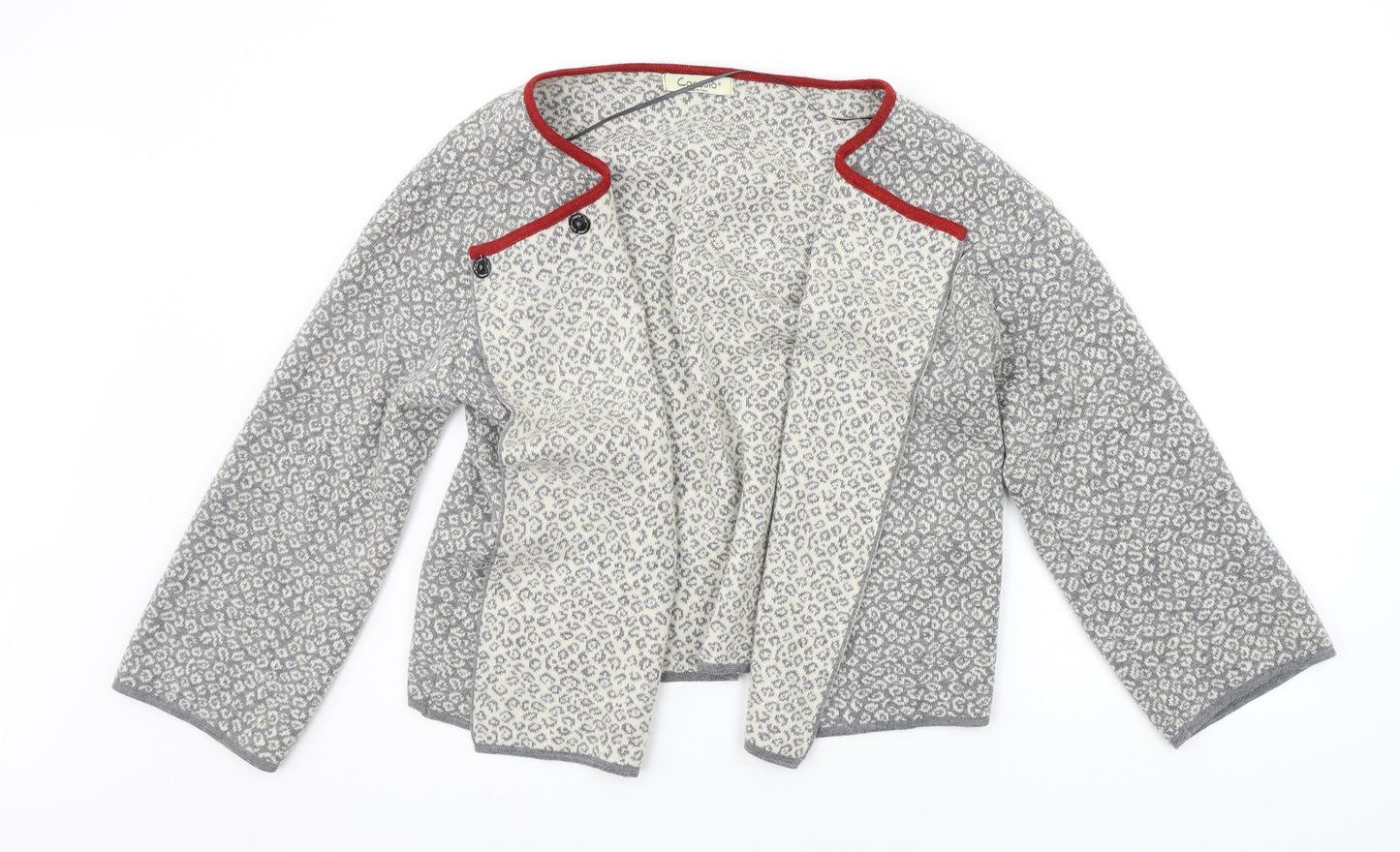 Womens UK Size M cocogio Grey Cardigan Jumper