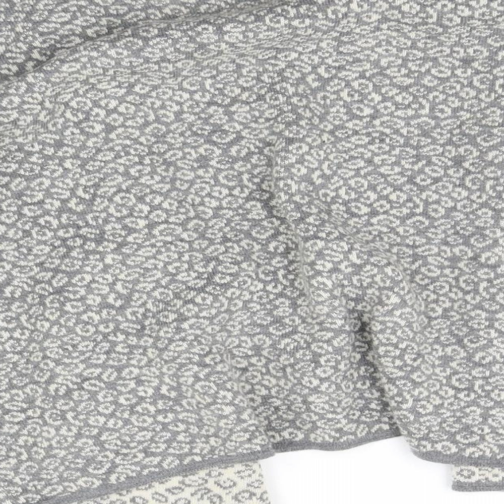Womens UK Size M cocogio Grey Cardigan Jumper