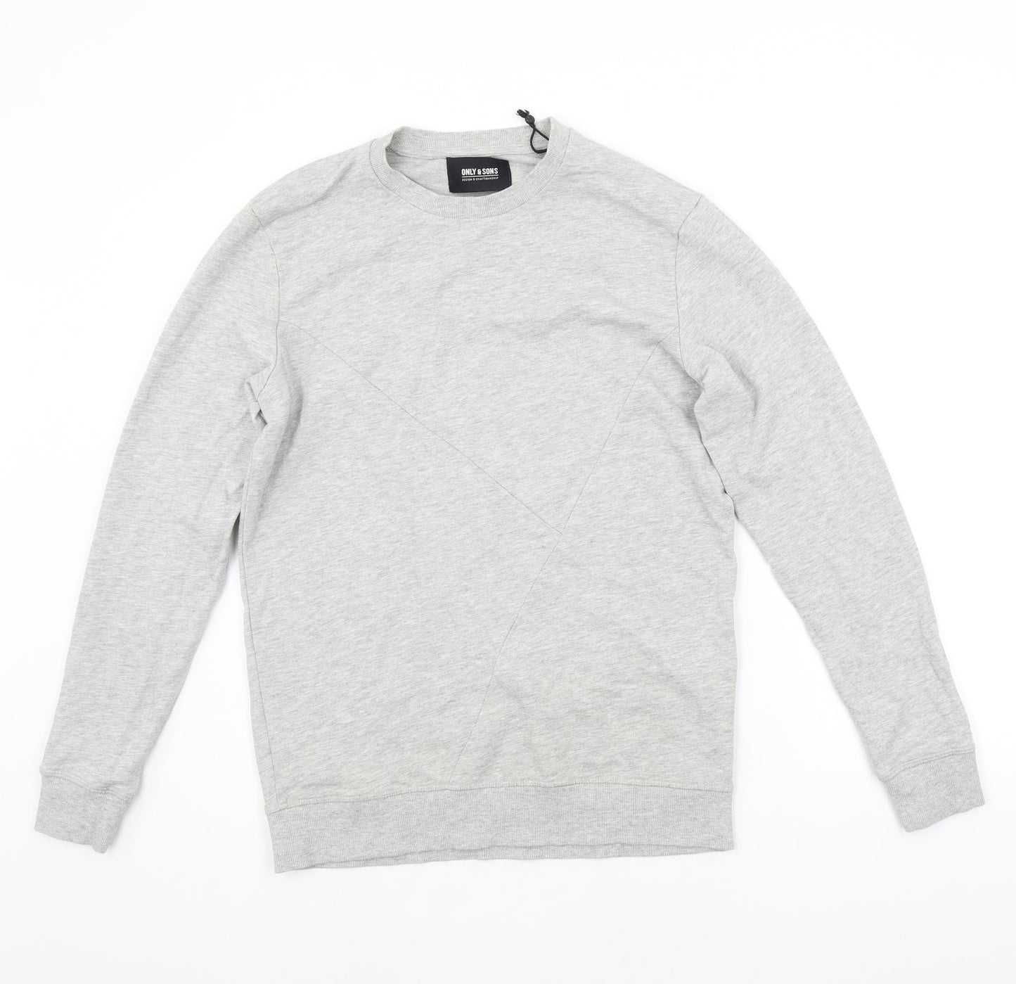 ONLY & SONS Mens Grey   Pullover Jumper Size S