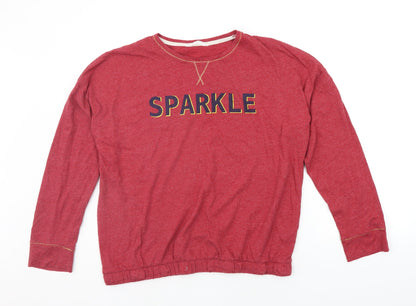 Womens UK Size 16 Marks and Spencer Red Pullover Jumper