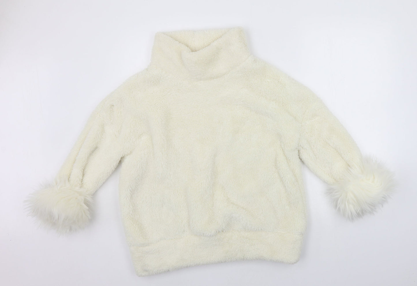 Womens UK Size S Matalan White Pullover Jumper
