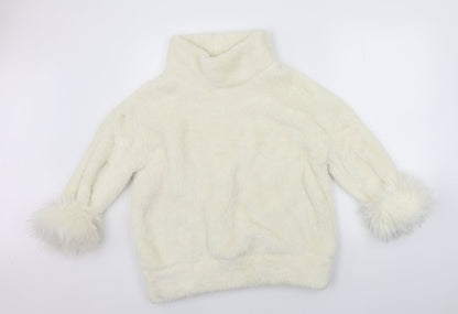 Womens UK Size S Matalan White Pullover Jumper