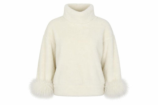 Front view of Matalan women’s white jumper, size S