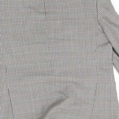 DEBNHAMS Mens Beige Check  Jacket Suit Jacket Size L