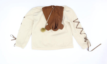 SheIn Womens Beige   Pullover  One Size  - BEAR