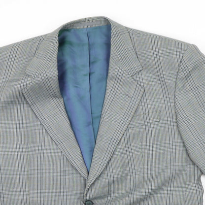 Mens UK Size L Debenhams Regular Grey Suit Jacket
