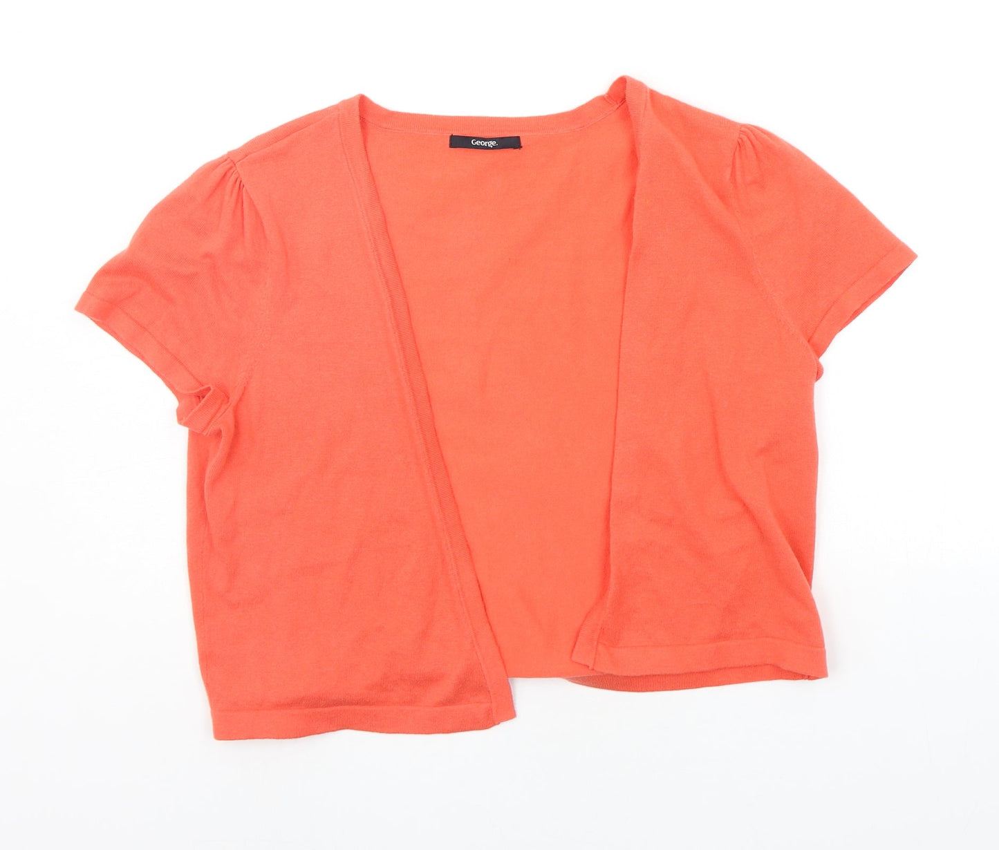 George Womens Orange   Cardigan Jumper Size 16
