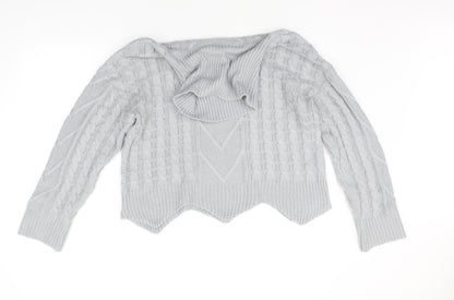 SheIn Womens Grey   Pullover Jumper Size L