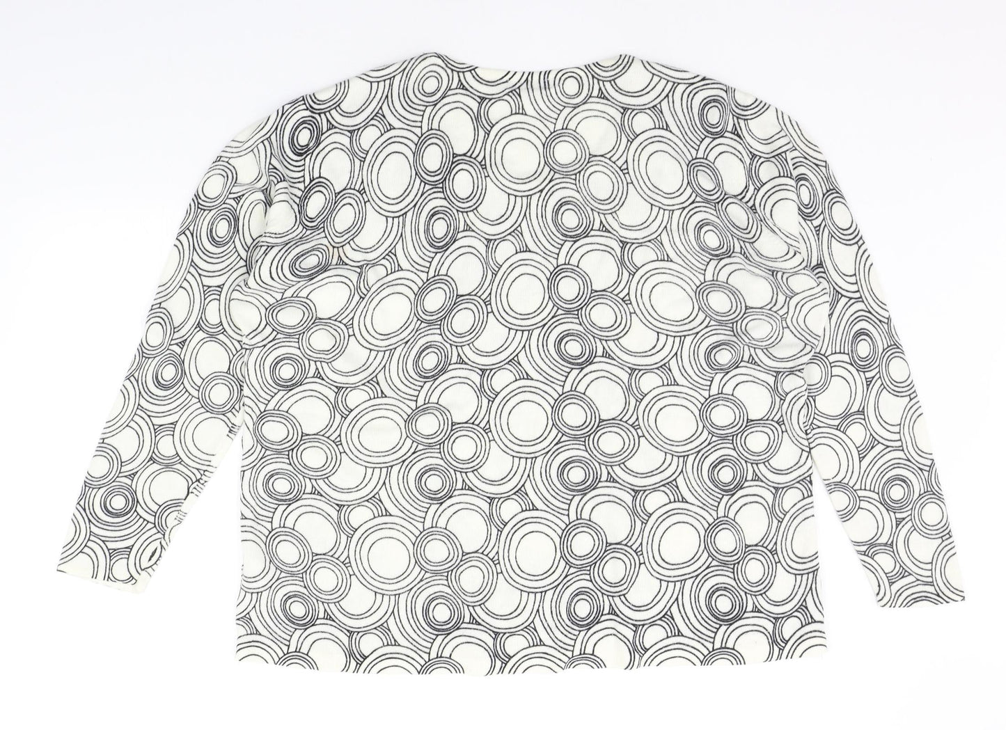 Womens UK Size XL BM White Pullover Jumper