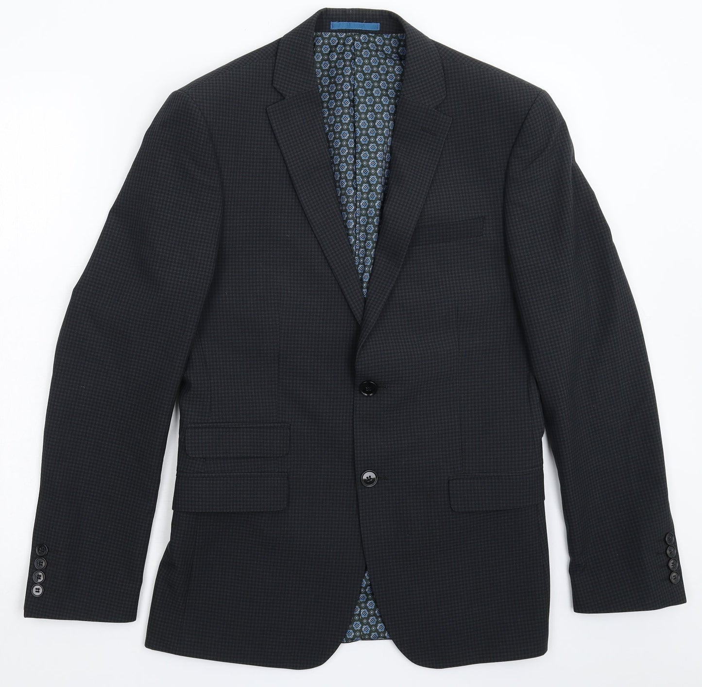 Mens UK Size 36 One Six Five Regular Grey Suit Jacket