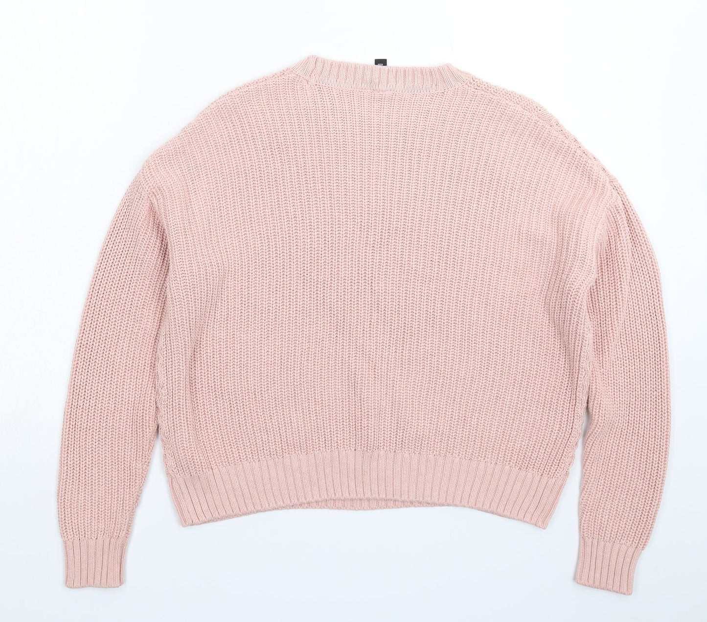 Womens UK Size XS Divided Pink Pullover Jumper