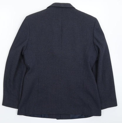 Ann Brooks Womens Blue   Jacket Suit Jacket Size 12
