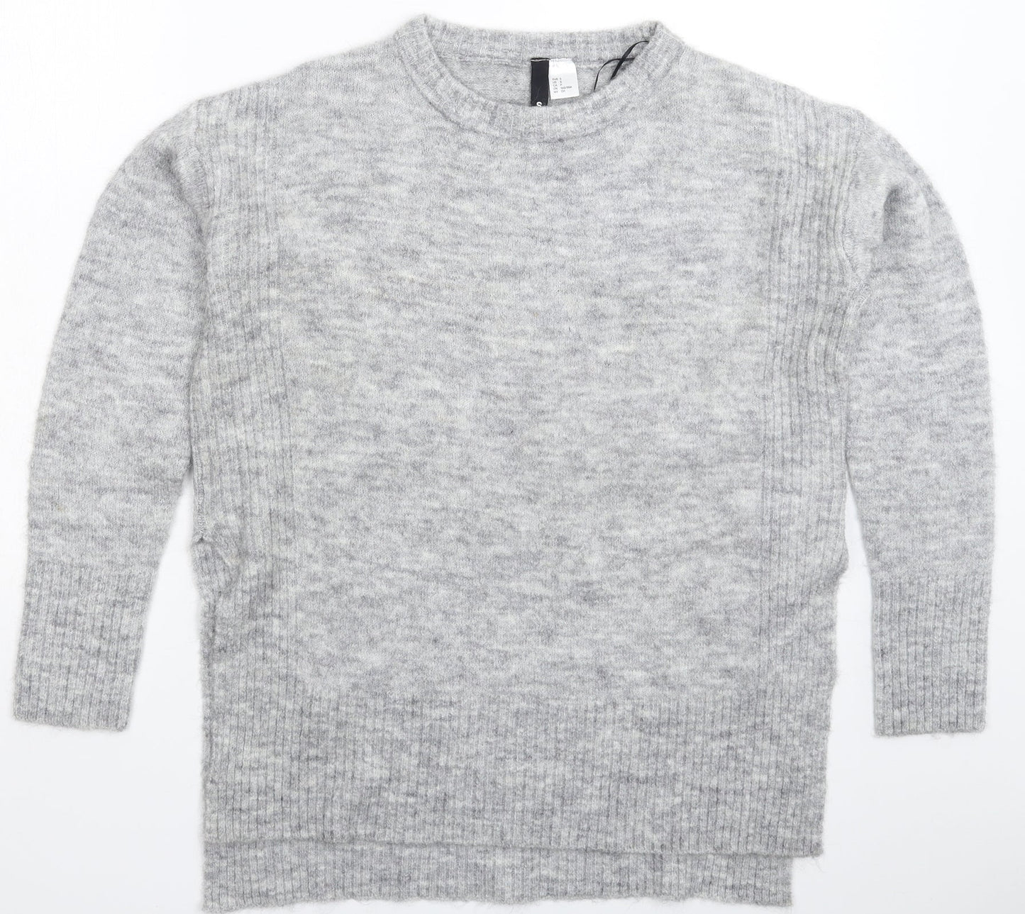 Womens UK Size S Divided Grey Pullover Jumper