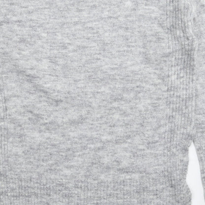 Womens UK Size S Divided Grey Pullover Jumper