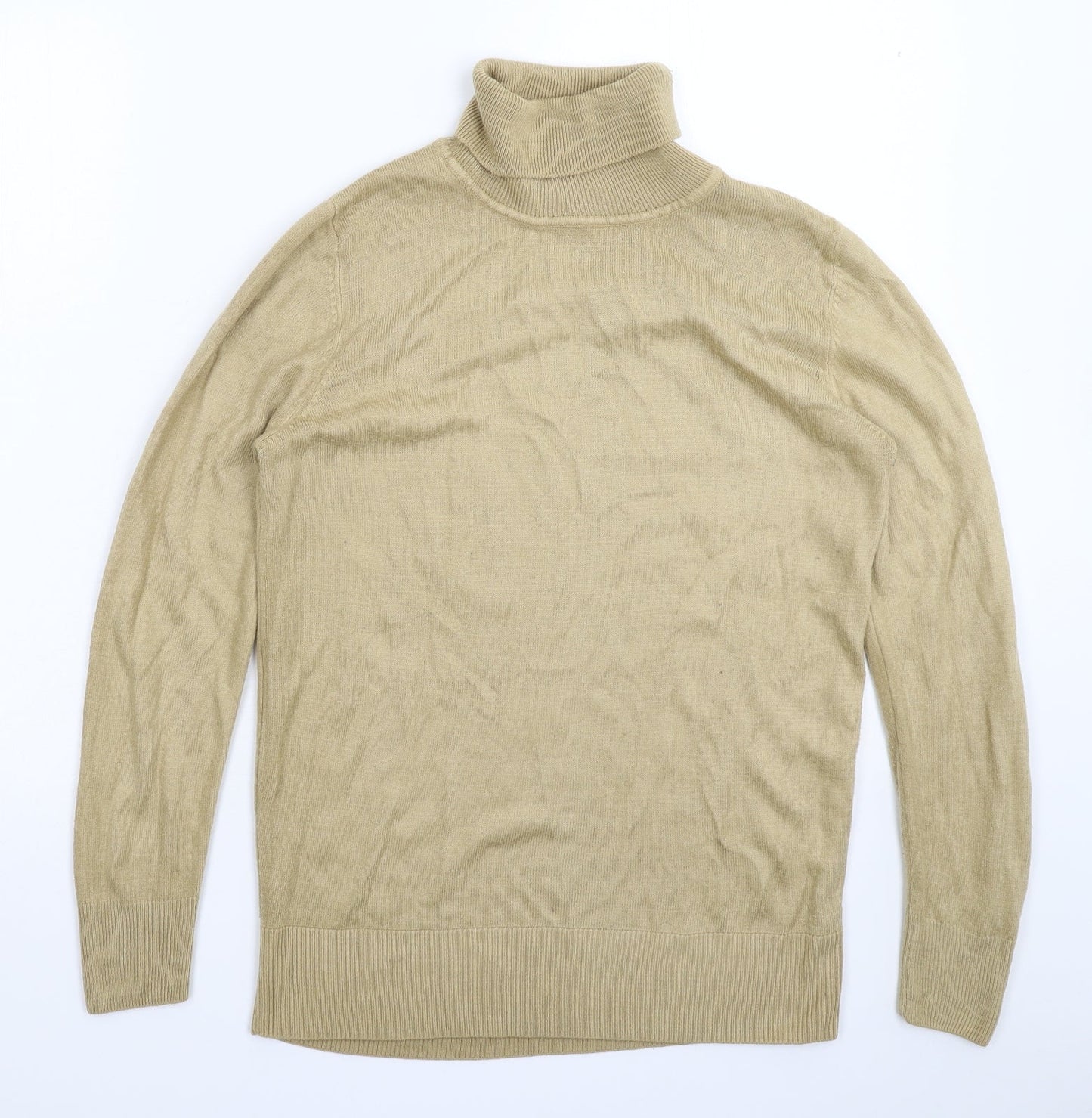 Womens UK Size 10 Preworn Beige Pullover Jumper