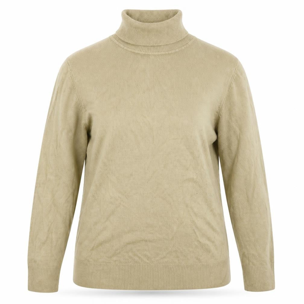 Womens UK Size 10 Preworn Beige Pullover Jumper
