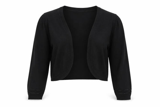 Womens UK Size 10 Atmosphere Black Cardigan Jumper