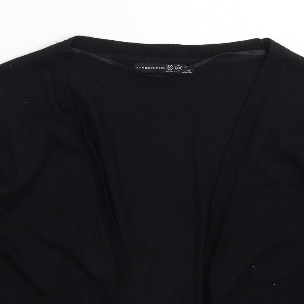 Womens UK Size 10 Atmosphere Black Cardigan Jumper