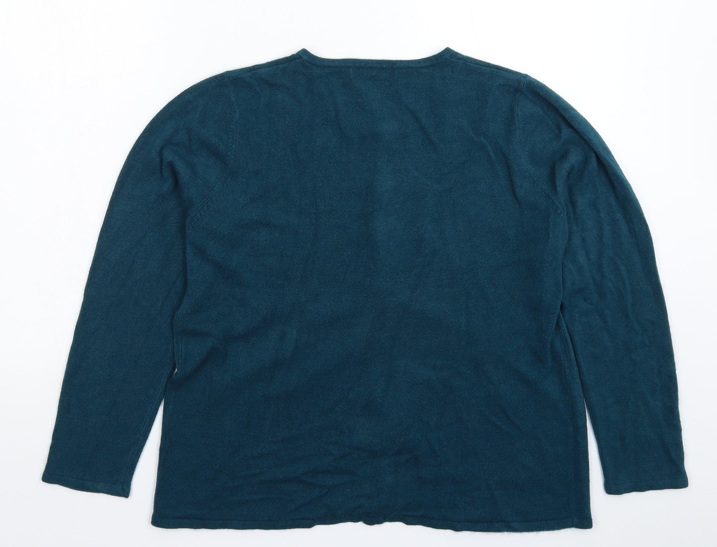 Womens UK Size M Bonmarché Green Cardigan Jumper