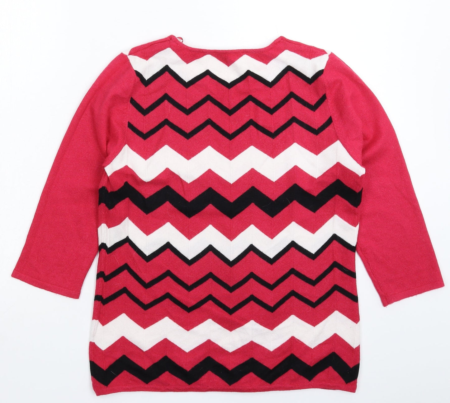 Womens UK Size 14 Bonmarché Pink Pullover Jumper