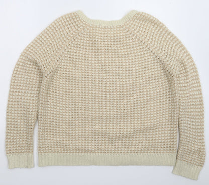George Womens Beige  Knit Pullover Jumper Size 14