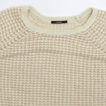 George Womens Beige  Knit Pullover Jumper Size 14