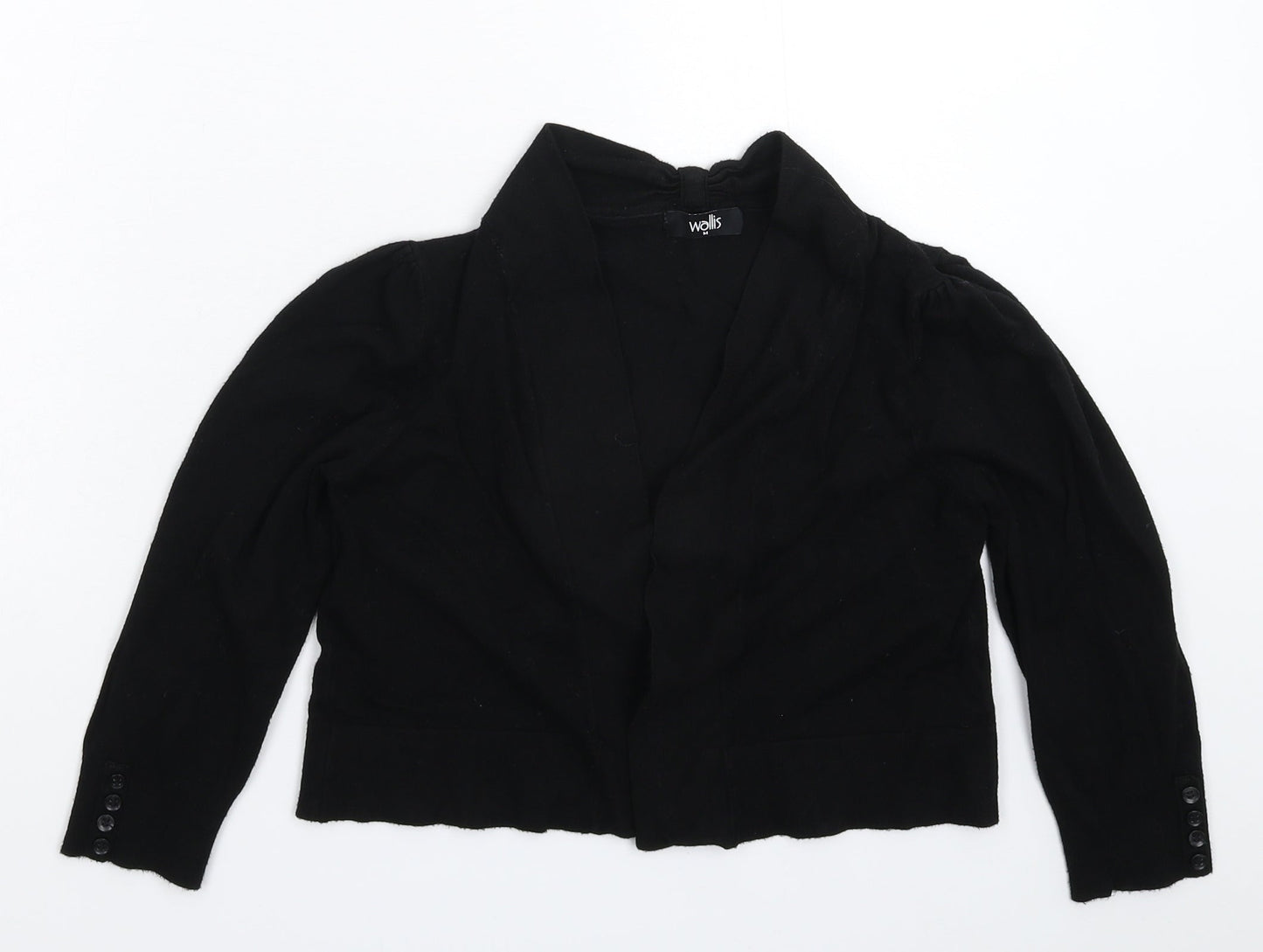 Womens UK Size M Wallis Black Cardigan Jumper