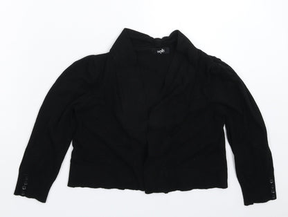 Womens UK Size M Wallis Black Cardigan Jumper