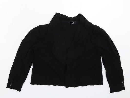 Womens UK Size M Wallis Black Cardigan Jumper