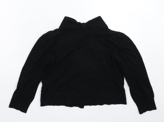 Womens UK Size M Wallis Black Cardigan Jumper