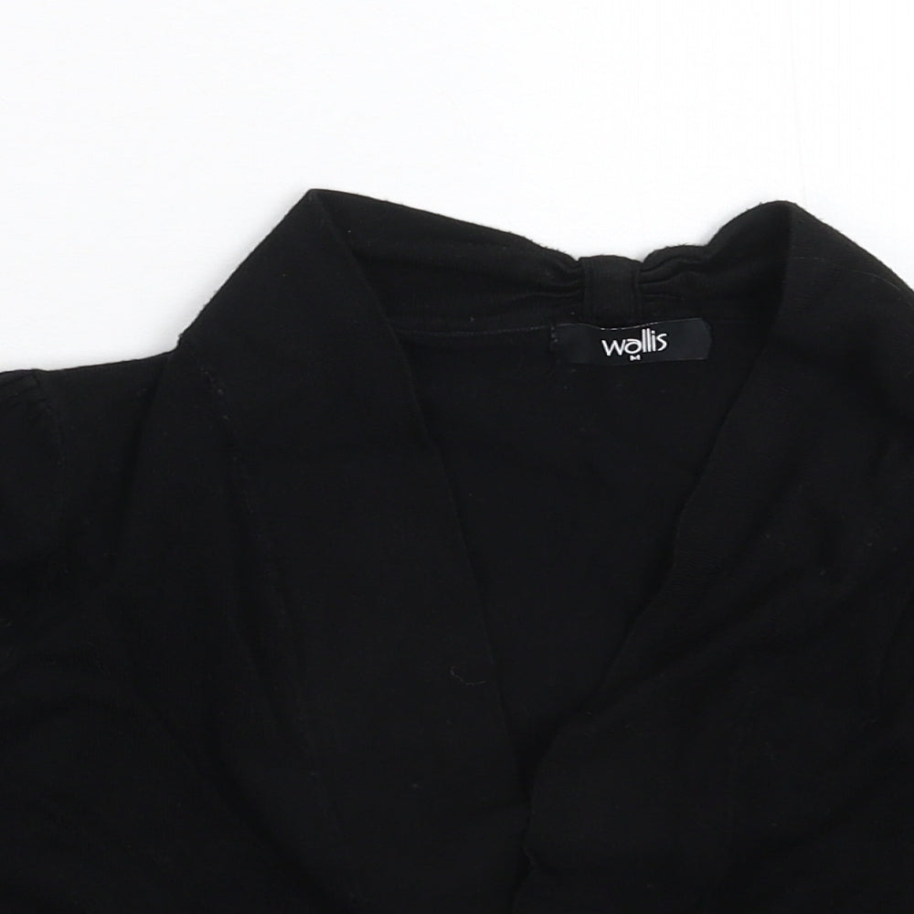 Womens UK Size M Wallis Black Cardigan Jumper