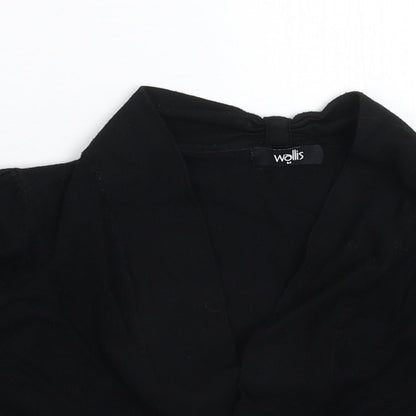 Womens UK Size M Wallis Black Cardigan Jumper