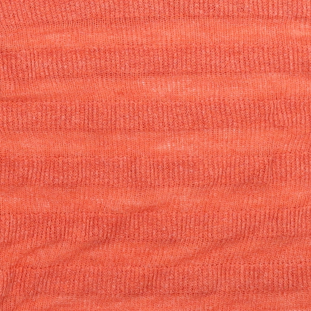 Womens UK Size 10 Topshop Orange Pullover Jumper