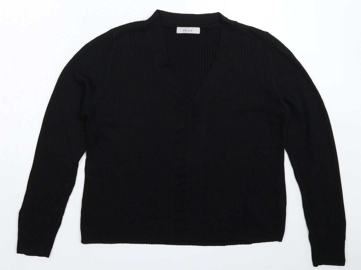 Womens UK Size 12 Marks and Spencer Black Pullover Jumper