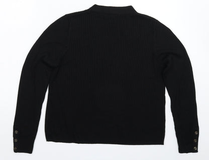 Womens UK Size 12 Marks and Spencer Black Pullover Jumper