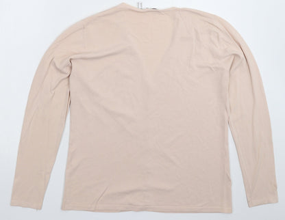 Punt Roma Womens Beige  Knit Cardigan Jumper Size M