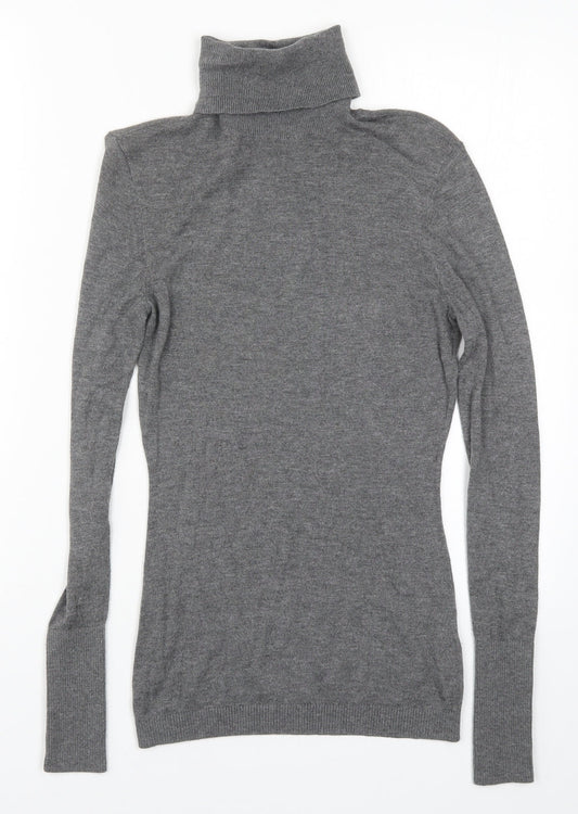 H&M Womens Grey  Knit Pullover Jumper Size XS