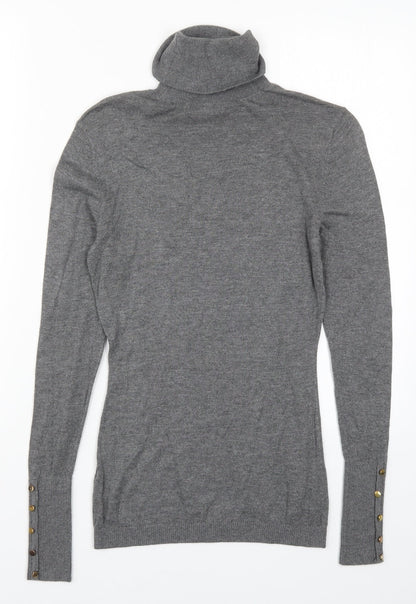 H&M Womens Grey  Knit Pullover Jumper Size XS