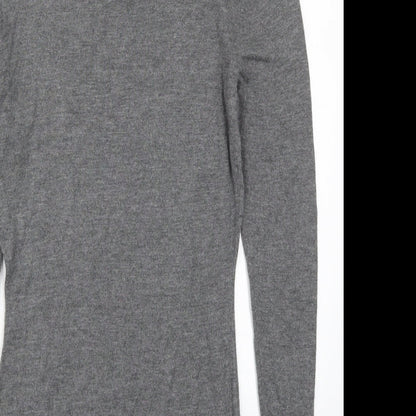H&M Womens Grey  Knit Pullover Jumper Size XS