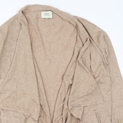 Womens UK Size L Papaya Beige Cardigan Jumper