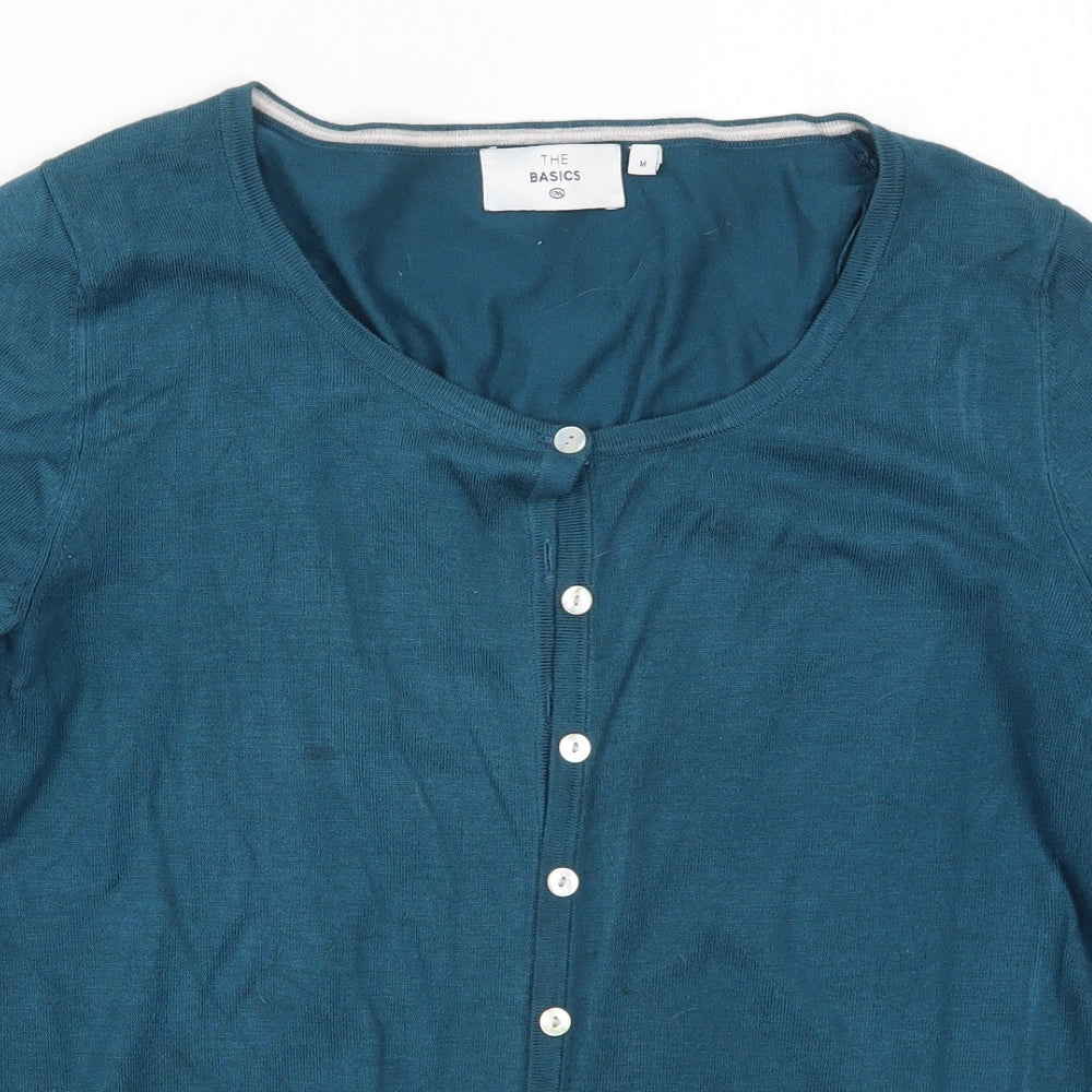 C&A Womens Blue  Knit Cardigan Jumper Size M