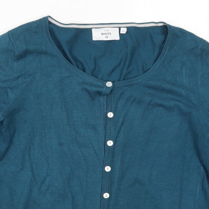 C&A Womens Blue  Knit Cardigan Jumper Size M