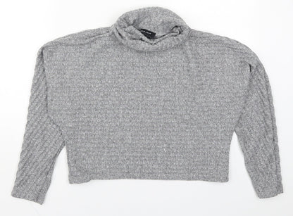 Womens UK Size S New Look Grey Pullover Jumper