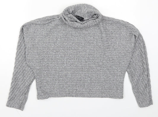 Womens UK Size S New Look Grey Pullover Jumper