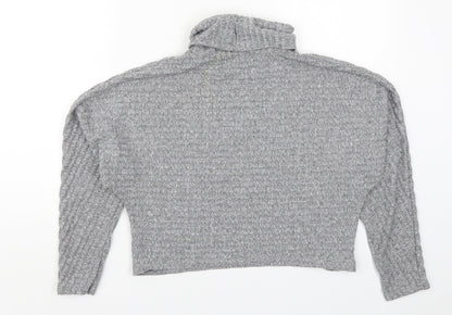 Womens UK Size S New Look Grey Pullover Jumper
