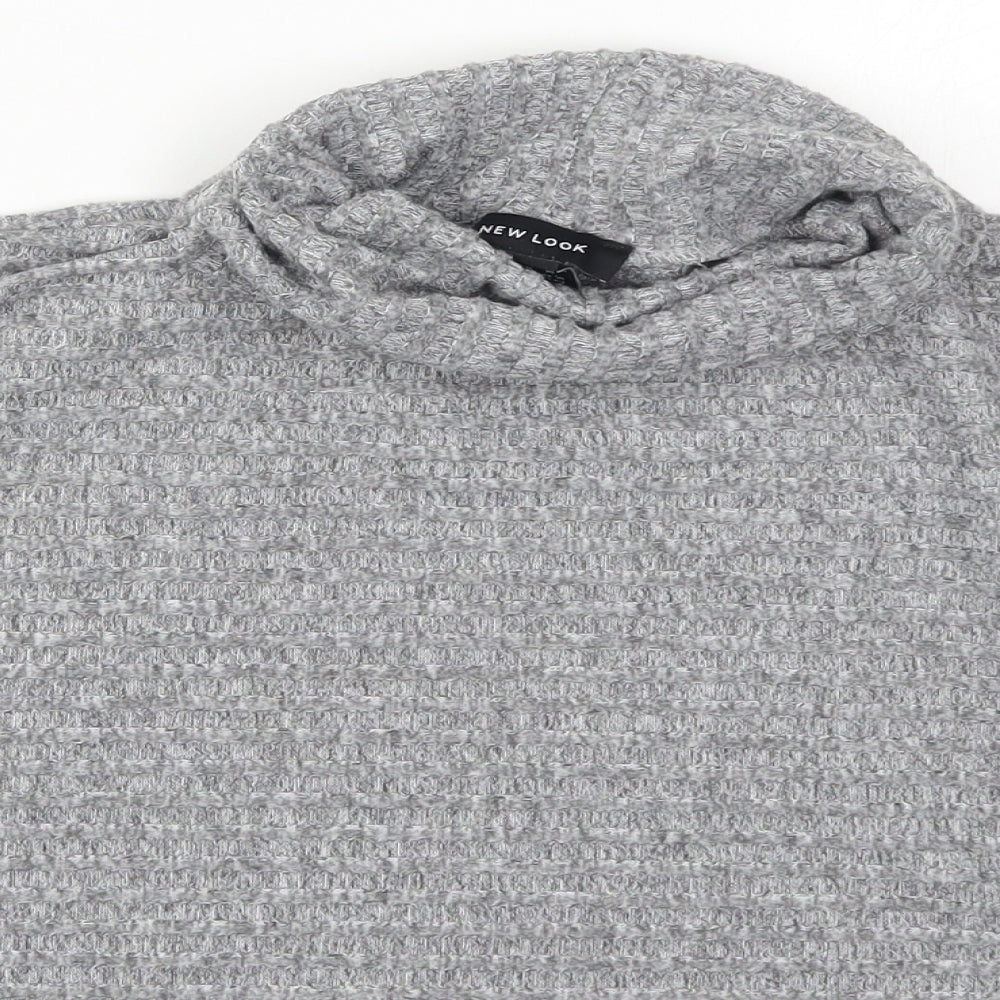 Womens UK Size S New Look Grey Pullover Jumper