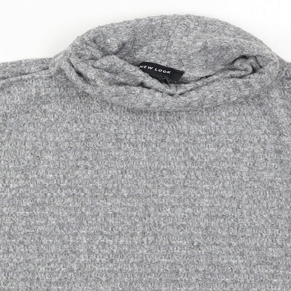 Womens UK Size S New Look Grey Pullover Jumper